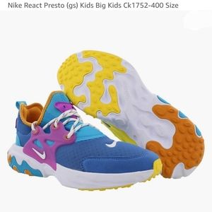 Boys Girls Grade School Nike React Presto (GS) Running Shoes Sz 5.5Y